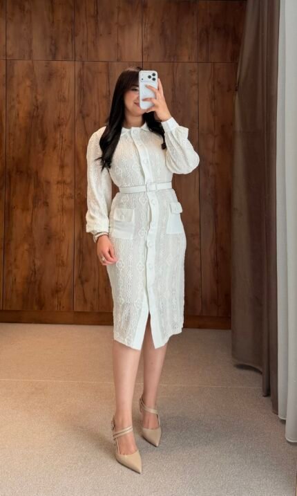 Robe dentella midi